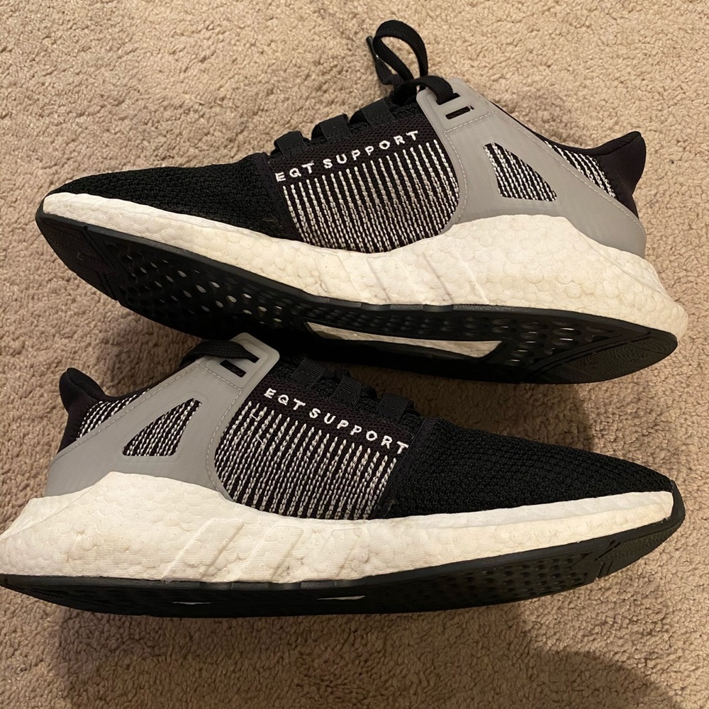 Adidas EQT support black white size 12 men